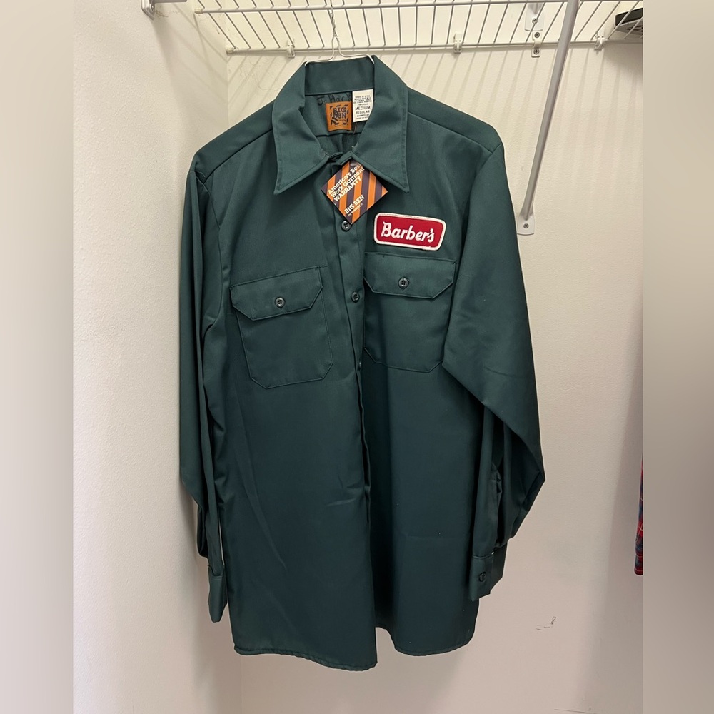 RARE Vintage Barber’s Milk Work Shirt - Never Worn - Size Medium - Made in USA